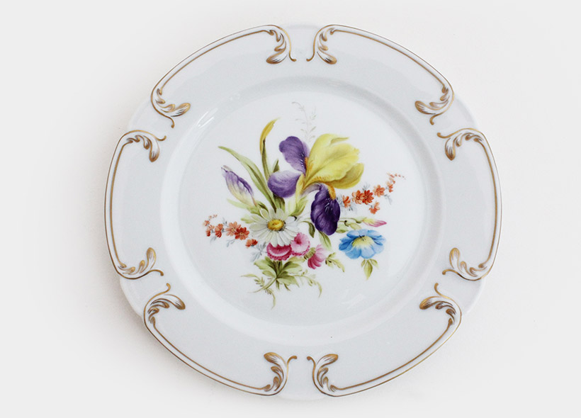 peinture assiette porcelaine véronique habègre