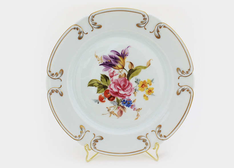 Véronique Etève-Habègre - Peinture sur Porcelaine - Assiettes Bouquets 