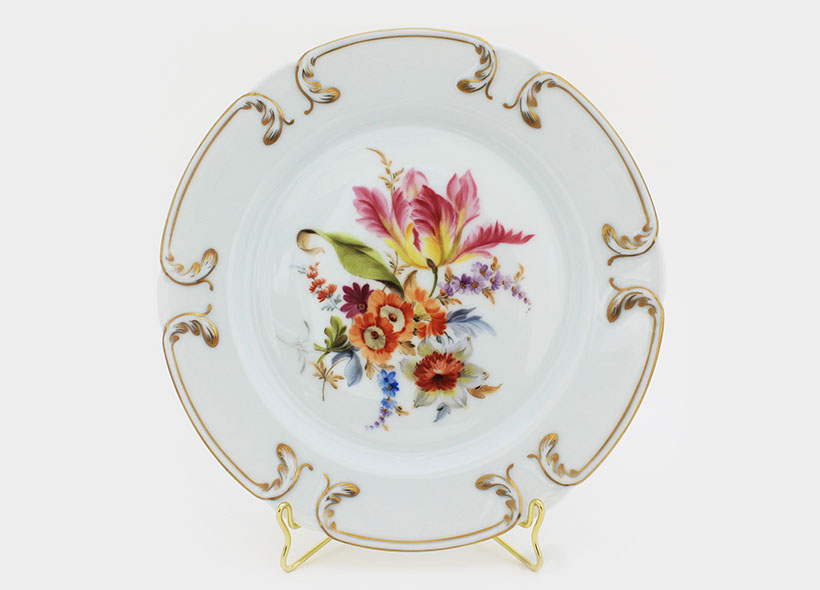 Véronique Etève-Habègre - Peinture sur Porcelaine - Assiettes Bouquets 
