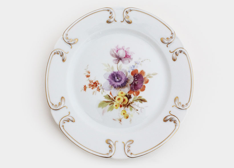 Véronique Etève-Habègre - Peinture sur Porcelaine - Assiettes Bouquets 