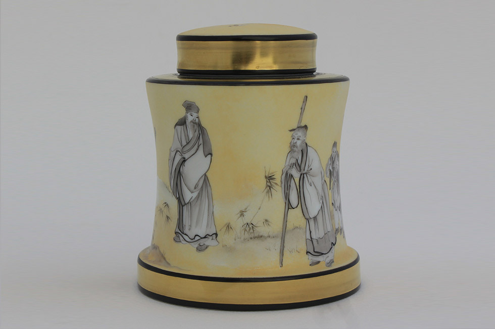 Peinture sur plat en porcelaine - Véronique Habègre-Etève 