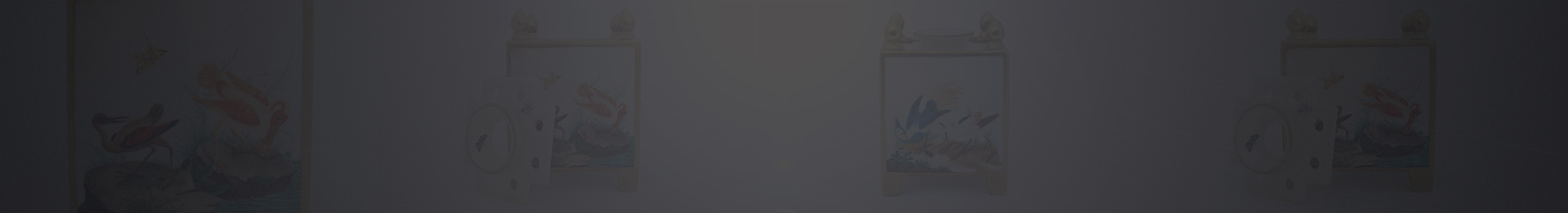 Véronique Etève-Habègre - Peinture sur Caisse aux oiseaux en Porcelaine (Caisse aux oiseaux )