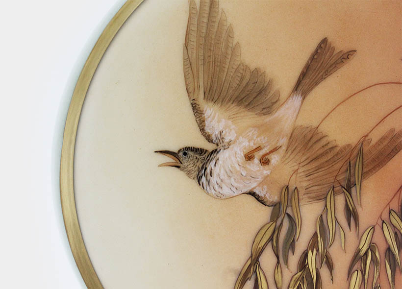 Véronique Etève-Habègre - Peinture sur Porcelaine - Gourde Chinoise 