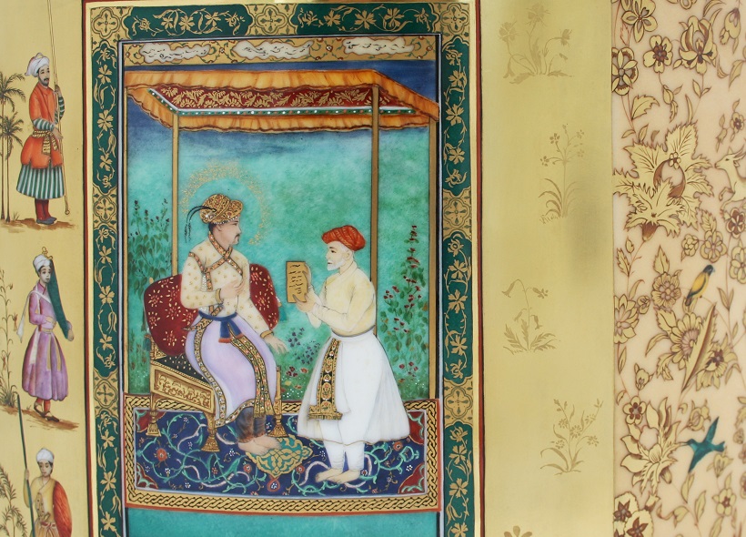 Véronique Etève-Habègre - Peinture sur Porcelaine - Lampe Miniatures Monghol  