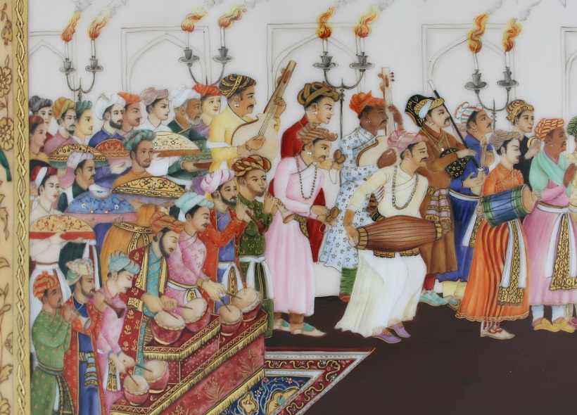 Véronique Etève-Habègre - Peinture sur Porcelaine - Lampe Miniatures Monghol  