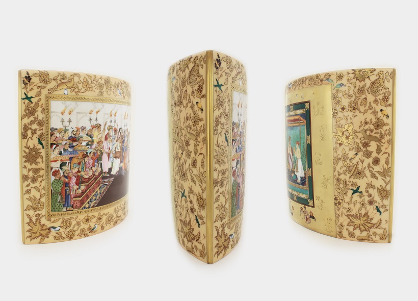 Véronique Etève-Habègre - Peinture sur Porcelaine - Lampe Miniatures Monghol  