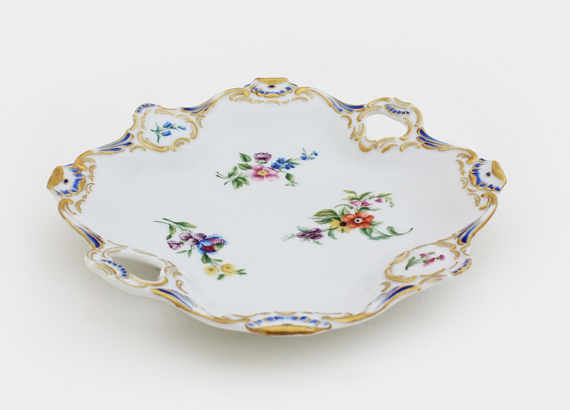 Véronique Etève-Habègre - Peinture sur Porcelaine - Plateau Fleurs  