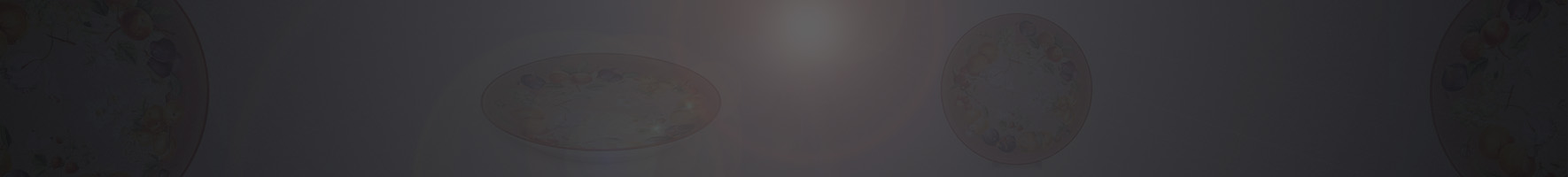 Véronique Etève-Habègre - Peinture sur Plat  en Porcelaine (Plat Fleurs et Fruits )