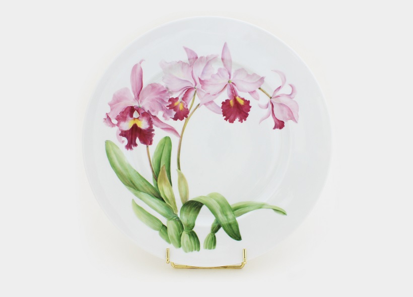 Peinture sur plat en porcelaine - Véronique Habègre-Etève 