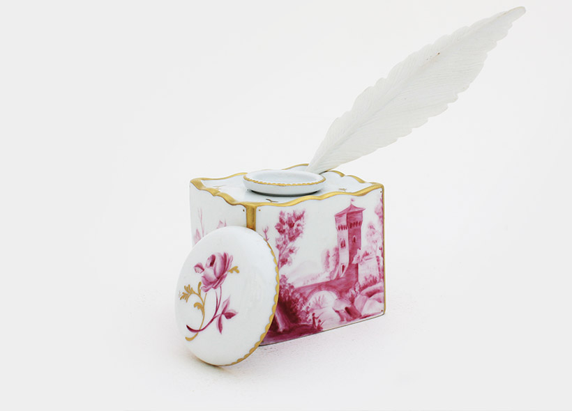 Véronique Etève-Habègre - Peinture sur Porcelaine - Plumier Paysages 