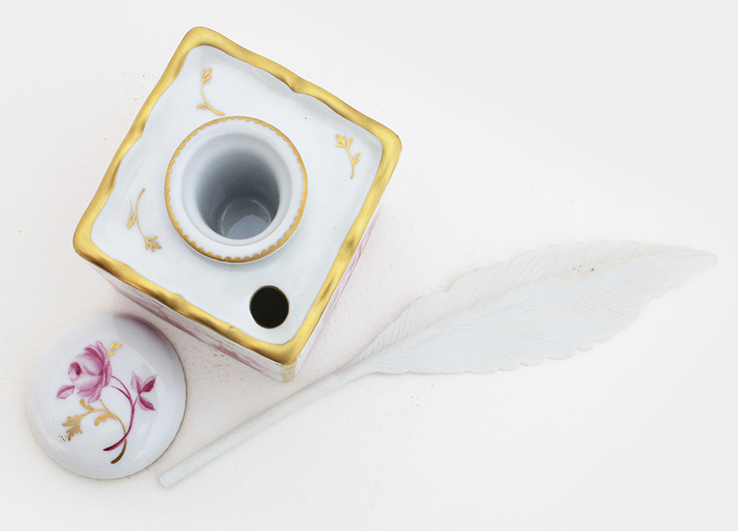 Véronique Etève-Habègre - Peinture sur Porcelaine - Plumier Paysages 