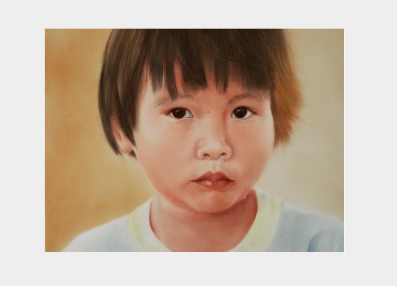 Véronique Etève-Habègre - Meilleur Ouvrier de France - Tableau Enfant Vietnamien  