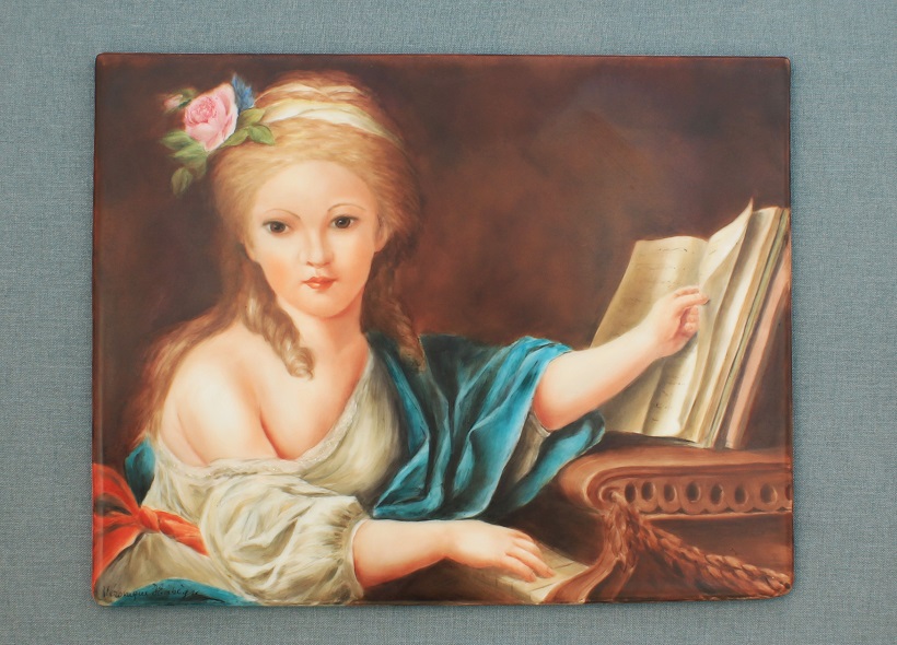 Véronique Etève-Habègre - Meilleur Ouvrier de France - Tableau Femme au Livre  