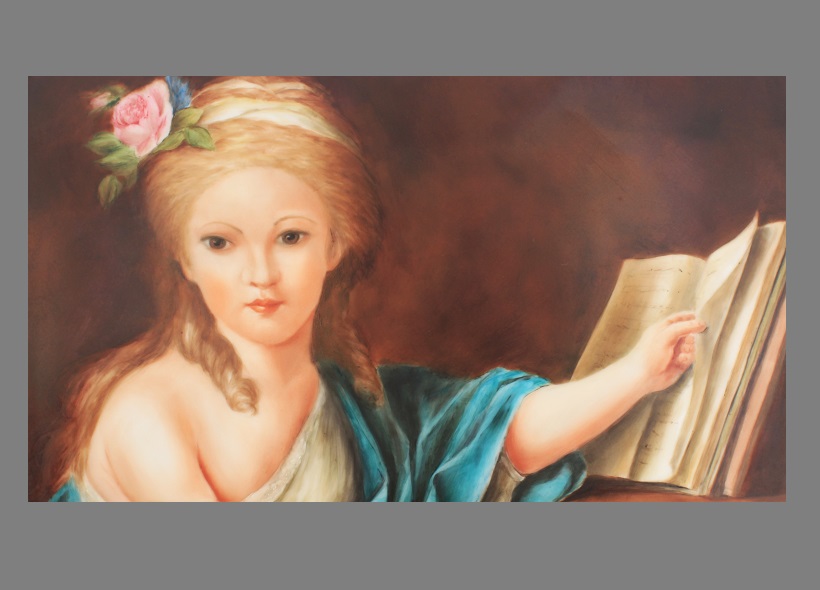 Véronique Etève-Habègre - Meilleur Ouvrier de France - Tableau Femme au Livre  