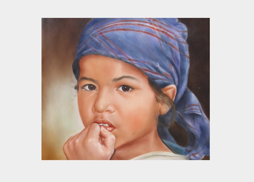 Véronique Etève-Habègre - Meilleur Ouvrier de France - Tableau Fillette  