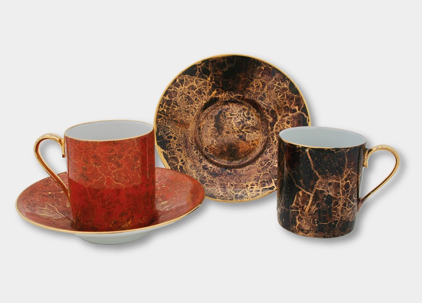 Peinture sur plat en porcelaine - Véronique Habègre-Etève 