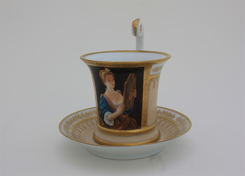 Peinture sur tasse en porcelaine - Véronique Habègre-Etève 