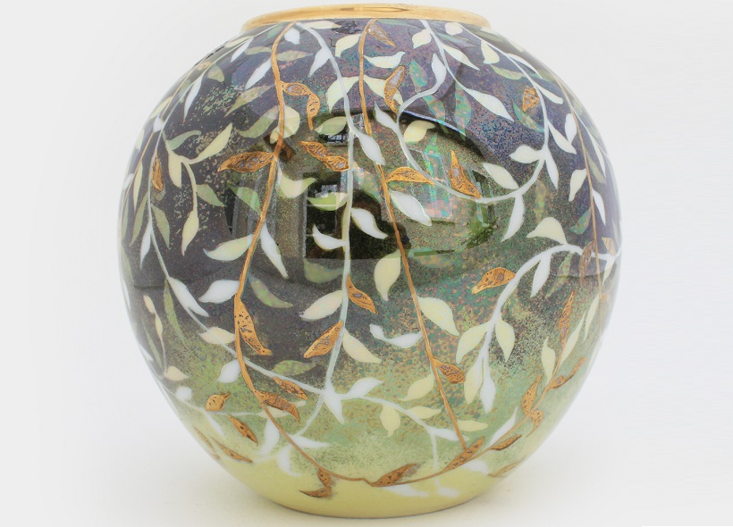 Peinture sur plat en porcelaine - Véronique Habègre-Etève 