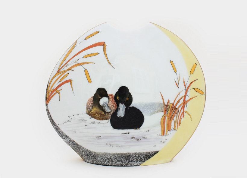 Peinture sur plat en porcelaine - Véronique Habègre-Etève 