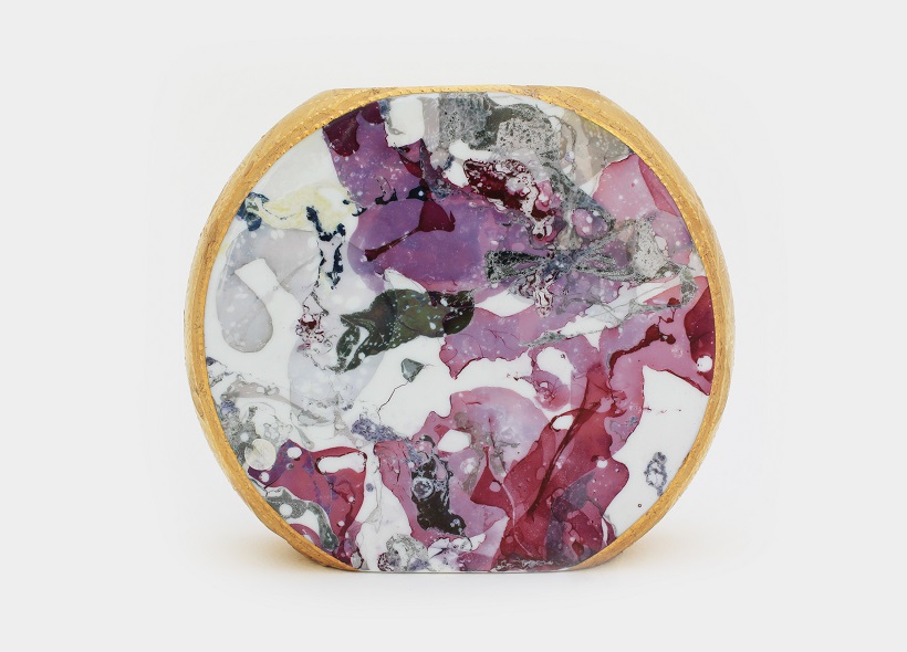 Peinture sur plat en porcelaine - Véronique Habègre-Etève 