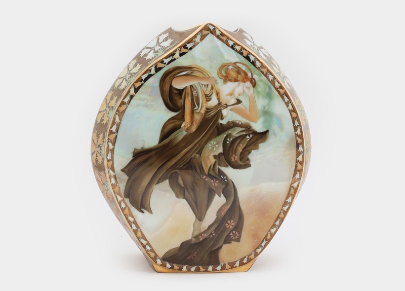 Peinture sur plat en porcelaine - Véronique Habègre-Etève 