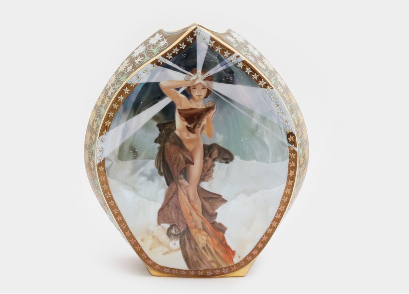 Peinture sur plat en porcelaine - Véronique Habègre-Etève 