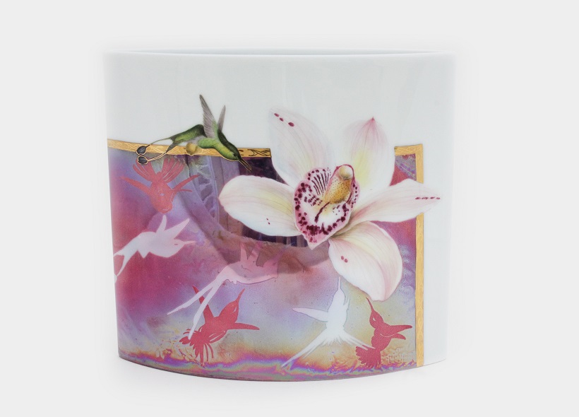 Peinture sur plat en porcelaine - Véronique Habègre-Etève 