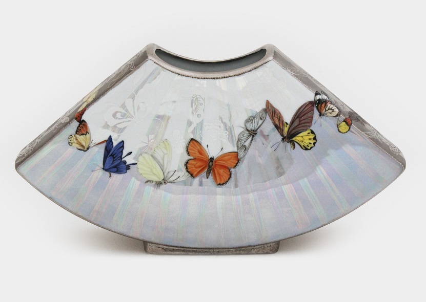 Peinture sur plat en porcelaine - Véronique Habègre-Etève 