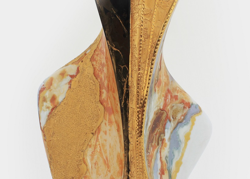 Véronique Etève-Habègre - Peinture sur Porcelaine - Vase Wallis  