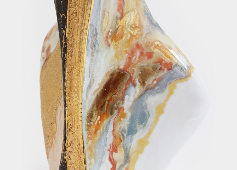 Véronique Etève-Habègre - Peinture sur Porcelaine - Vase Wallis  