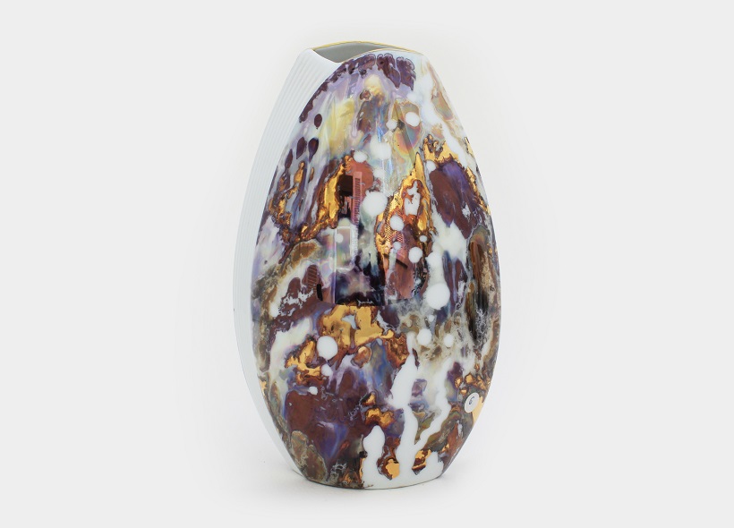 Peinture sur plat en porcelaine - Véronique Habègre-Etève 