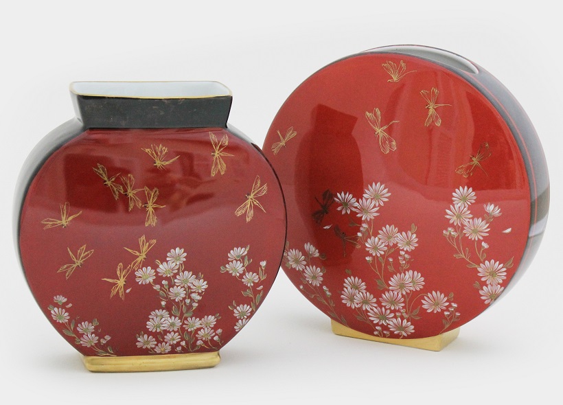 Peinture sur plat en porcelaine - Véronique Habègre-Etève 