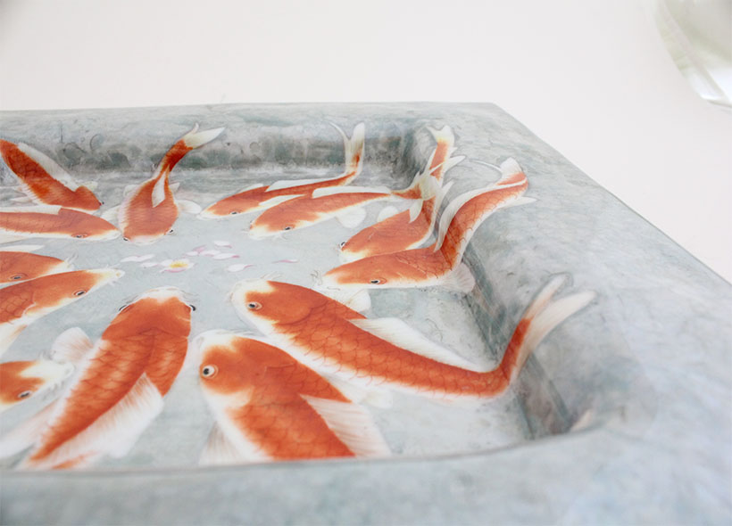 vide poche poissons rouge véronique habègre