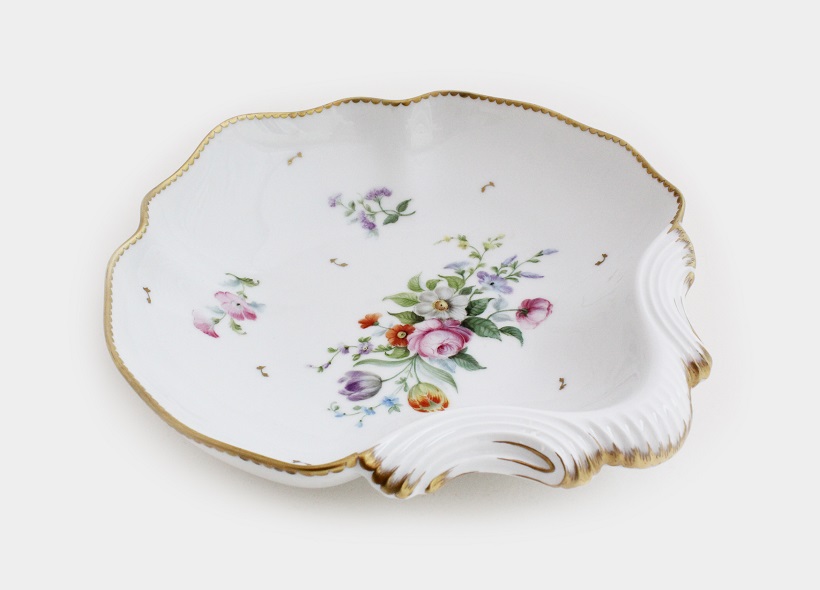 Véronique Etève-Habègre - Peinture sur Porcelaine - Vide-Poches Bouquet  