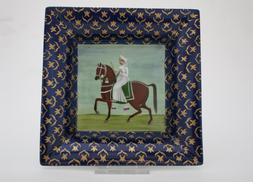 Peinture sur Vide-Poches en porcelaine - Véronique Habègre-Etève 