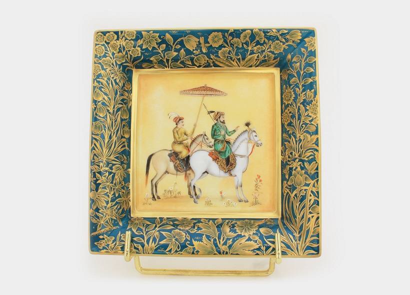 Peinture sur Vide-Poches en porcelaine - Véronique Habègre-Etève 